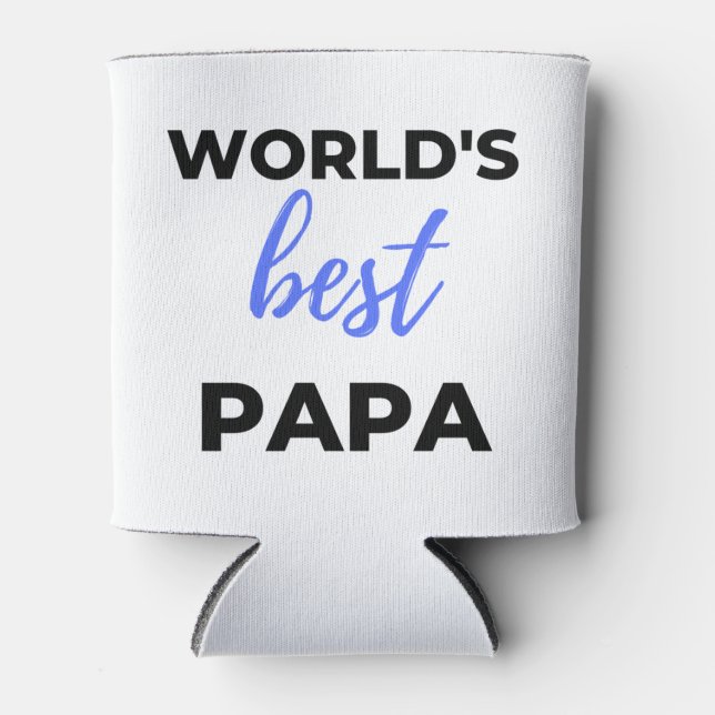 Rafraîchisseur Pour Canette World's Best Papa bl (Devant)