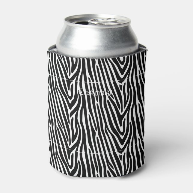 Rafraîchisseur Pour Canette Zebra Stripes Motif Thunder_Cove (Can devant)