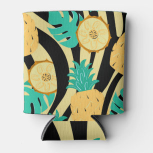 Rafraîchisseur Pour Canette Zèbre, monstère, ananas : motif d'été.