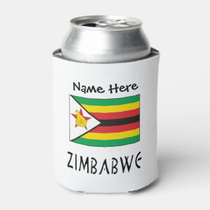 Rafraîchisseur Pour Canette Zimbabwe Drapeau Personnalisé du Zimbabwe