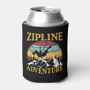 Rafraîchisseur Pour Canette Zipline Retro vintage Aventure Matching Zipline
