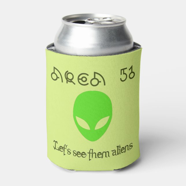 Rafraîchisseur Pour Canette Zone 51 Voyons les aliens (Can devant)