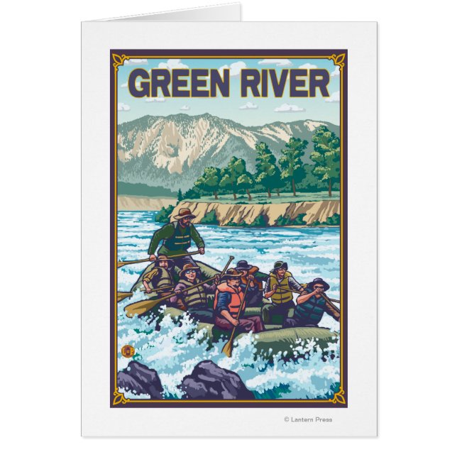 Rafting en eau blanche - Green River, Washington (Devant)