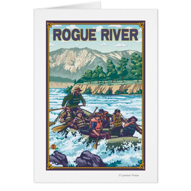 Rafting en eau blanche - Rivière Rogue, Oregon (Devant)