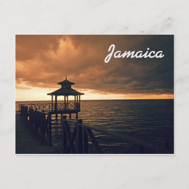 Rafting par carte postale jamaïcaine sur la rivièr (Devant)