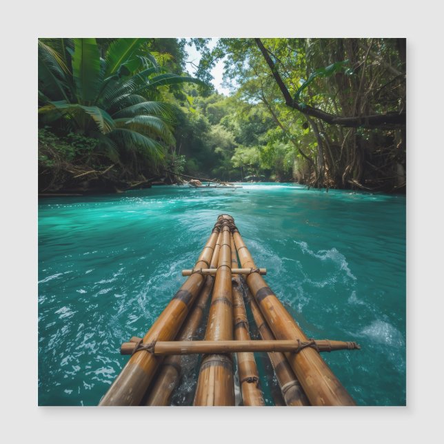 Rafting sur la rivière en Jamaïque (Devant)