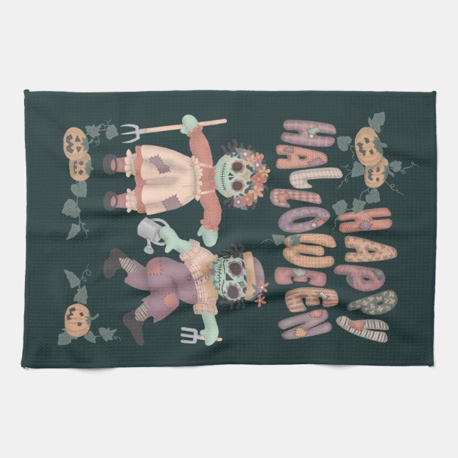 Rag Doll Zombies - Serviette de cuisine Joyeux Hal (Horizontal)