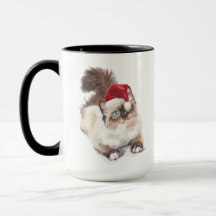 Ragdoll Christmas Mug de l'artiste GV Hemmings