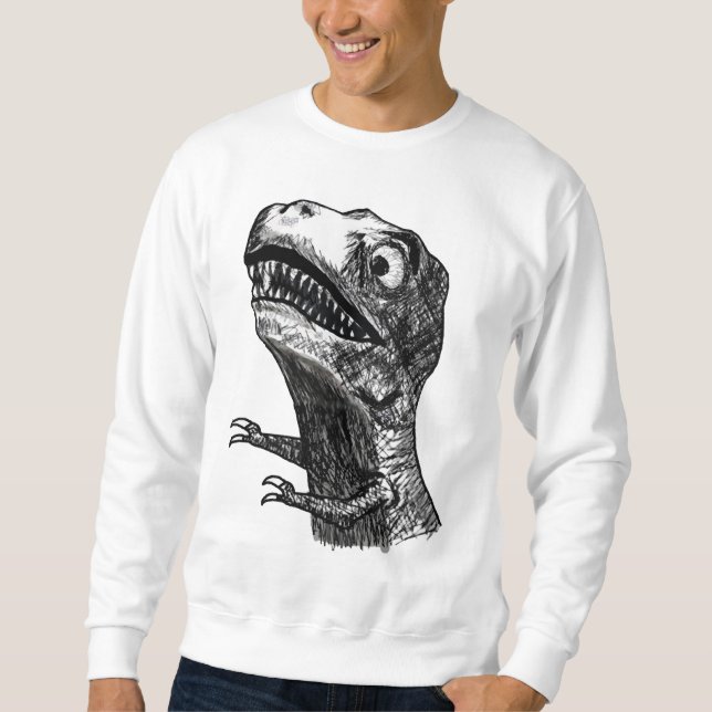Rage Meme de T-Rex - 2 ont dégrossi sweatshirt (Devant)