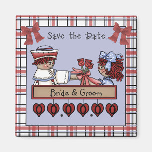 Raggedy Ann et Andy Save-the-Date Magnets