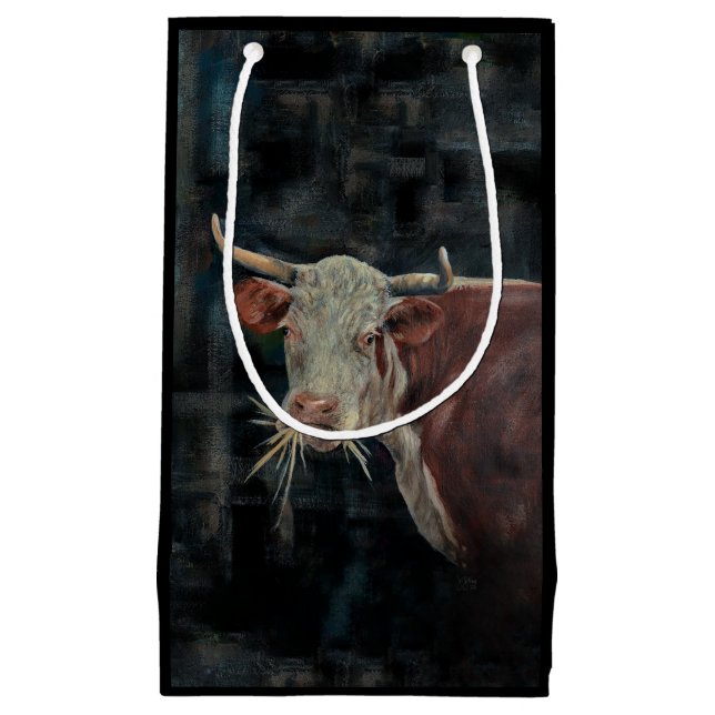 "Raggedy" Le sac cadeau de la vache de la famille (Devant)