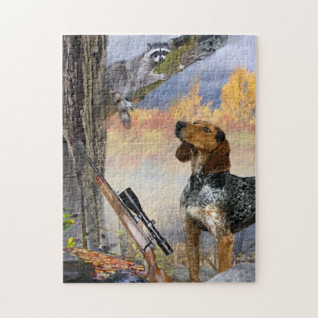 Ragondin emprisonné dans un puzzle d'arbre (Vertical)