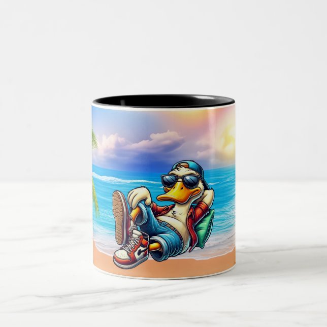 Raid Back Beachting Duck Mug (Centre)