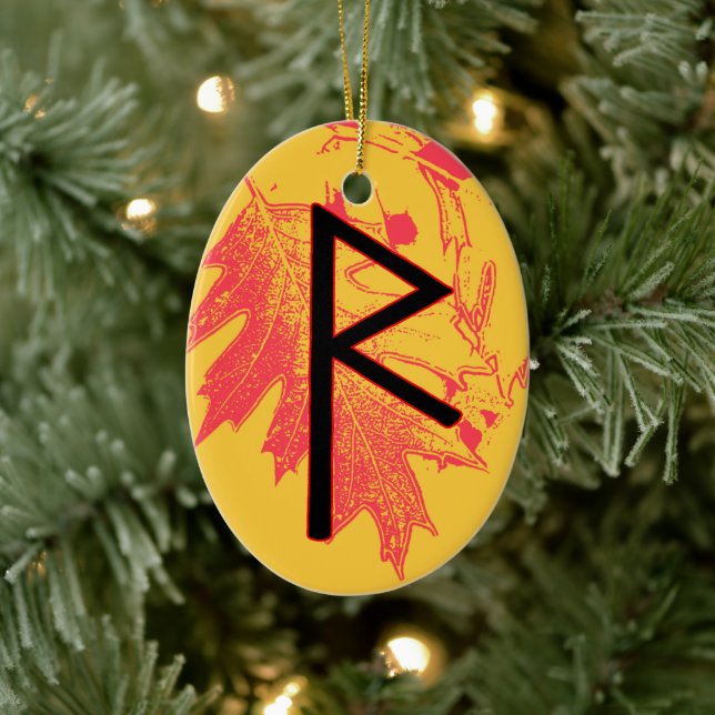Raidho Viking Rune Yule Ornement - Balance! (Arbre)