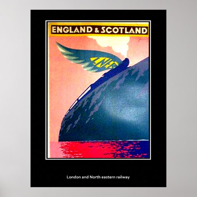 Rail poster vintage Angleterre Et Ecosse (Devant)