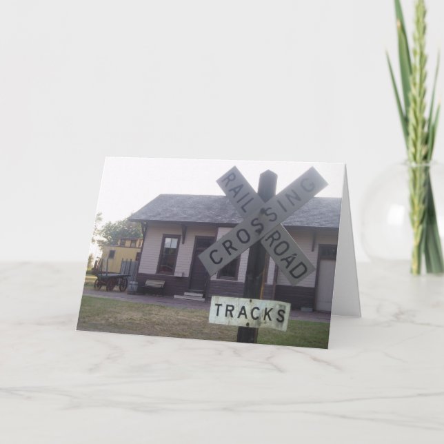 "Railroad Depot" - Bonne carte (Devant)