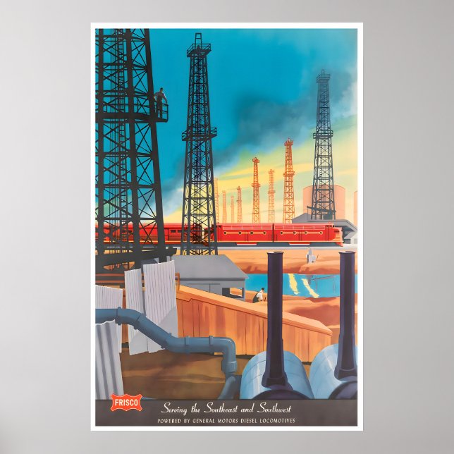 Railroad Poster Bern Hill Train Art Locomotive (Devant)