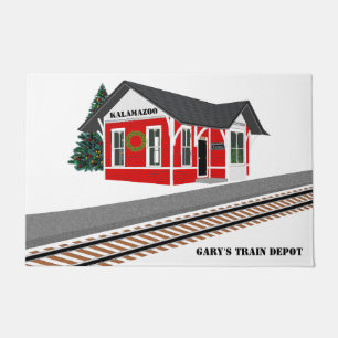 Railroad Train Depot Portes personnalisées tapis