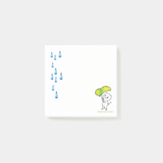 Rain drop post-it notes