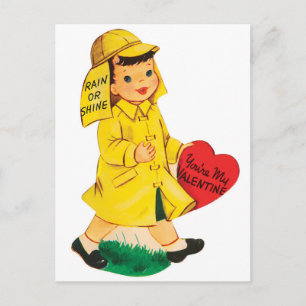 Rain or Shine Valentine Carte postale