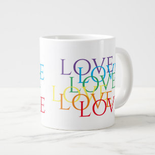 RAINBOVE LOVE Big White Mug