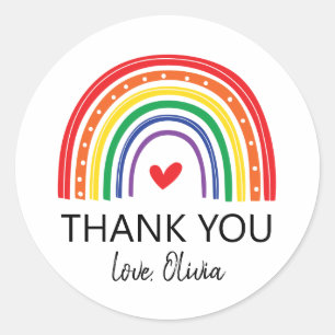 Rainbow Anniversaire Merci Favoriser Sticker