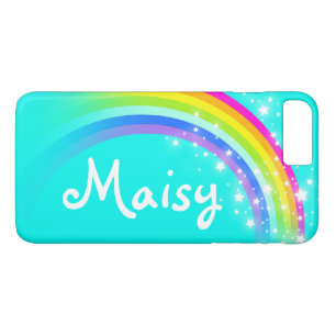 Rainbow aqua vous ajouter coque iphone de nom cour