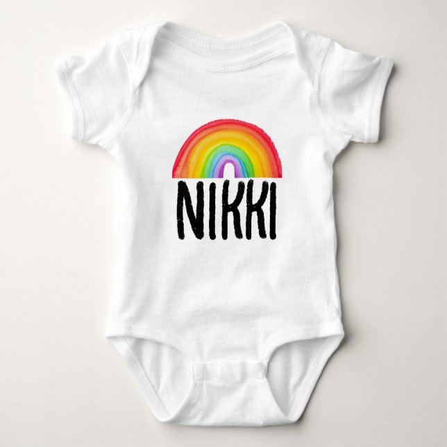 RAINBOW BABY JERSEY BODYSUIT & NOM T-SHIRTS (Devant)