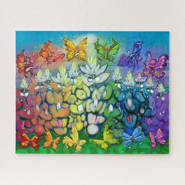 Rainbow Bluebonnets Jigsaw Puzzle (Horizontal)