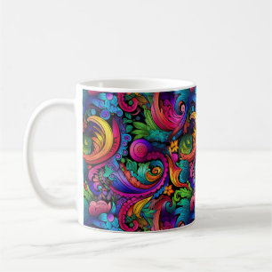 Rainbow Boho Paisley Mug