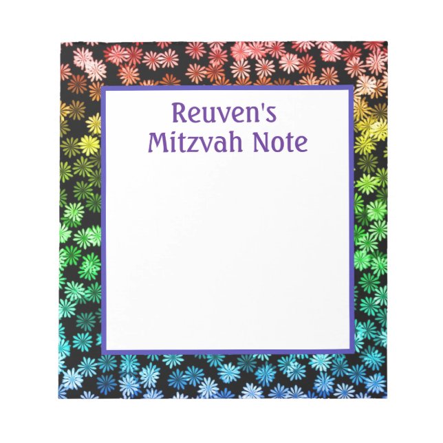 Rainbow Boys Mitzvah Notes Bloc-notes (Devant)