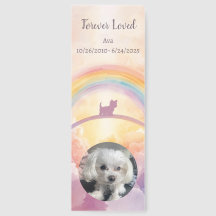 Rainbow Bridge Pet Memorial Bookmark – Small Dog