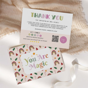 Rainbow Business Carte de remerciements