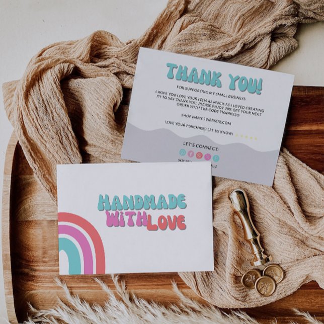 Rainbow Business Carte de remerciements (Rainbow Business Thank You Card)