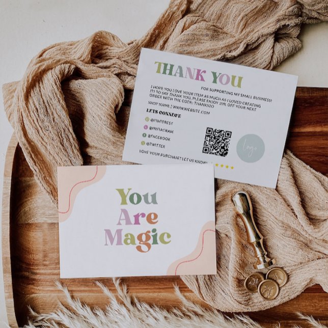 Rainbow Business Carte de remerciements (Rainbow Business Thank You Card)