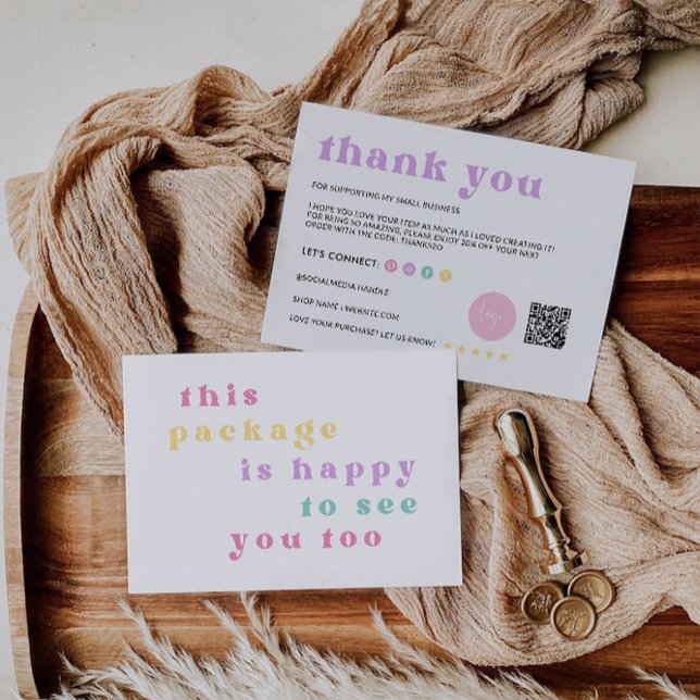 Rainbow Business Carte de remerciements (Rainbow Business Thank You Card)