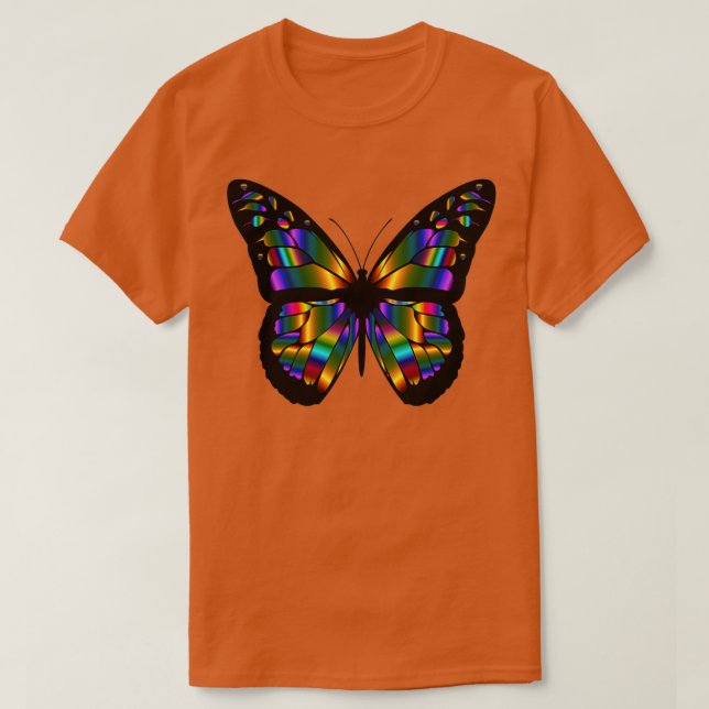 Rainbow Butterfly TShirt Classic TShirt (Design devant)