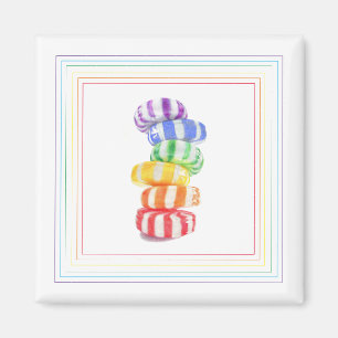 RAINBOW CANDY Magnet Carré