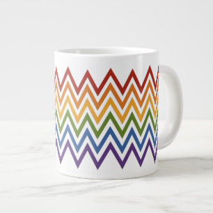 Rainbow Chevron Motif tasses personnalisées