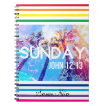 Rainbow Christian Sermon Notes Journal de prière