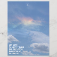 Rainbow Cloud of Possibilités Scrapbook Paper