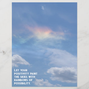 Rainbow Cloud of Possibilités Scrapbook Paper