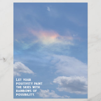 Rainbow Cloud of Possibilités Scrapbook Paper