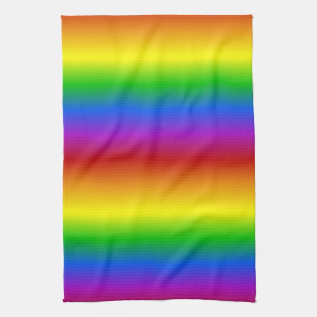 Rainbow Colours serviettes de cuisine personnalisé (Vertical)