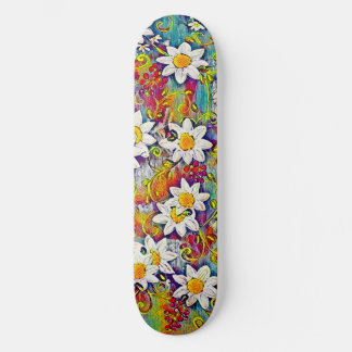Rainbow Daisy Skateboard