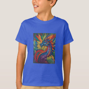 Rainbow Dragon Adventure T-Shirt graphique pour en