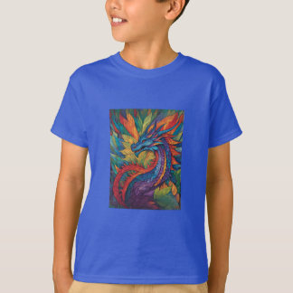 Rainbow Dragon Adventure T-Shirt graphique pour en