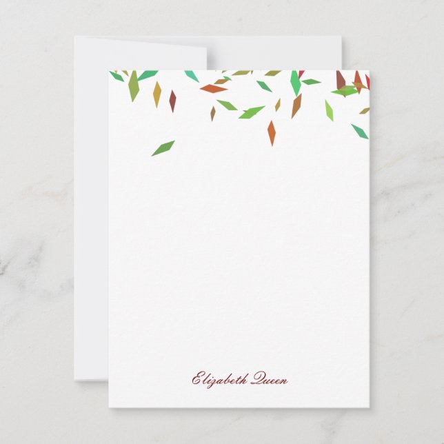 Rainbow Faux Foil Confetti Invitation Papeterie (Devant)