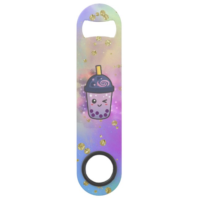 Rainbow Galaxy Boba Bouteille de Parties scintilla (Devant)