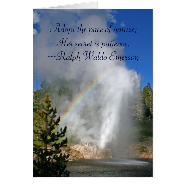 Rainbow Geyser Yellowstone avec Citation Emerson c (Devant)